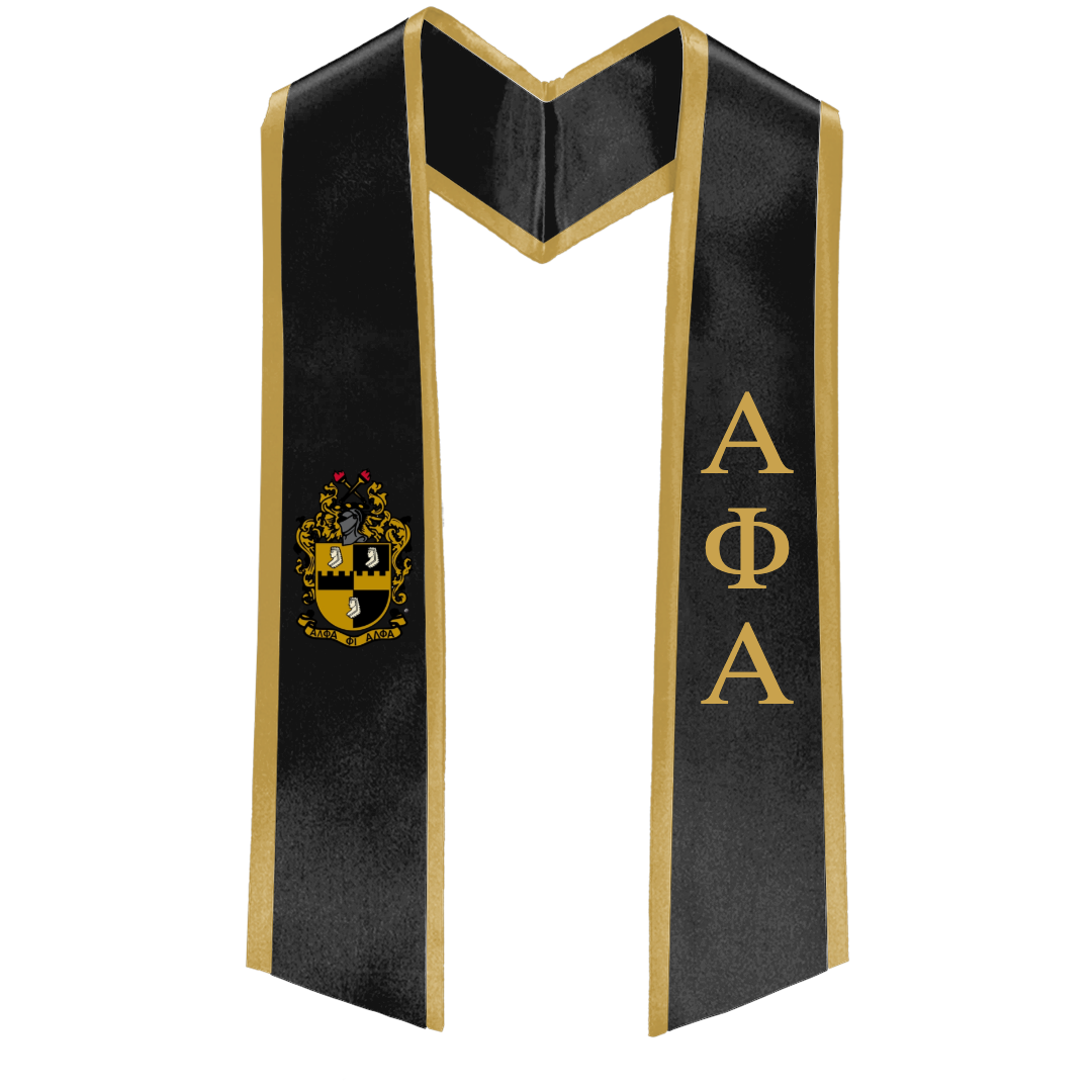 Alpha Phi Alpha Deluxe Graduation Stole – Custom Fraternity Stole