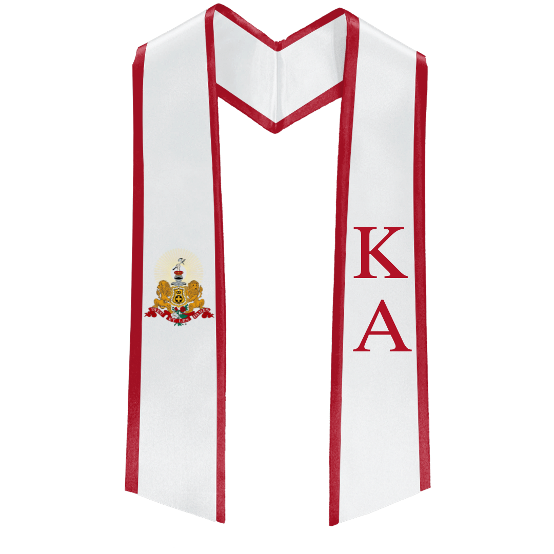 Kappa Alpha Deluxe Graduation Stole – Custom Fraternity Stole