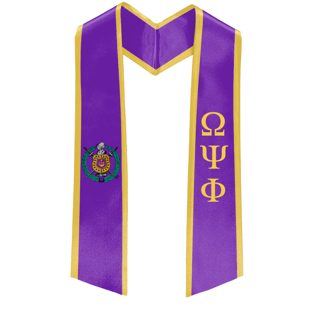 Omega Psi Phi Deluxe Stole