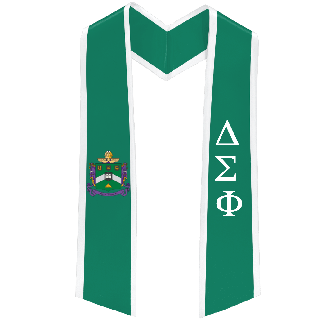 Delta Sigma Phi Deluxe Graduation Stole – Custom Fraternity Stole