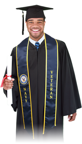 U.S. Navy Veteran Deluxe Graduation Stole