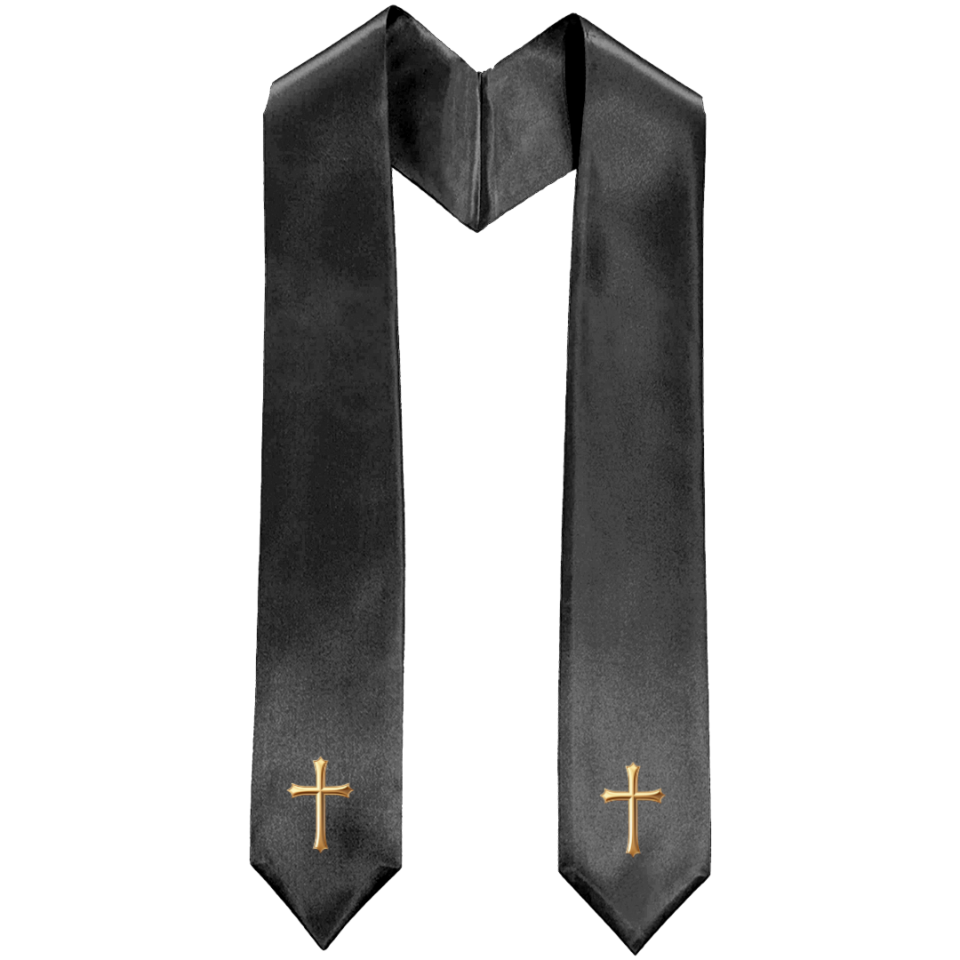Black Traditional Choir Stole