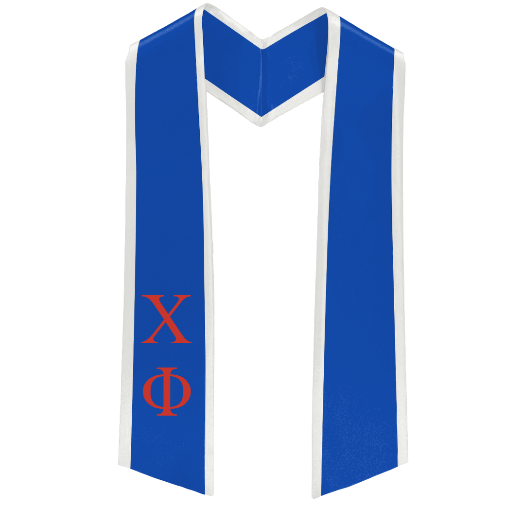 Chi Phi Greek Deluxe Lettered Graduation Stole