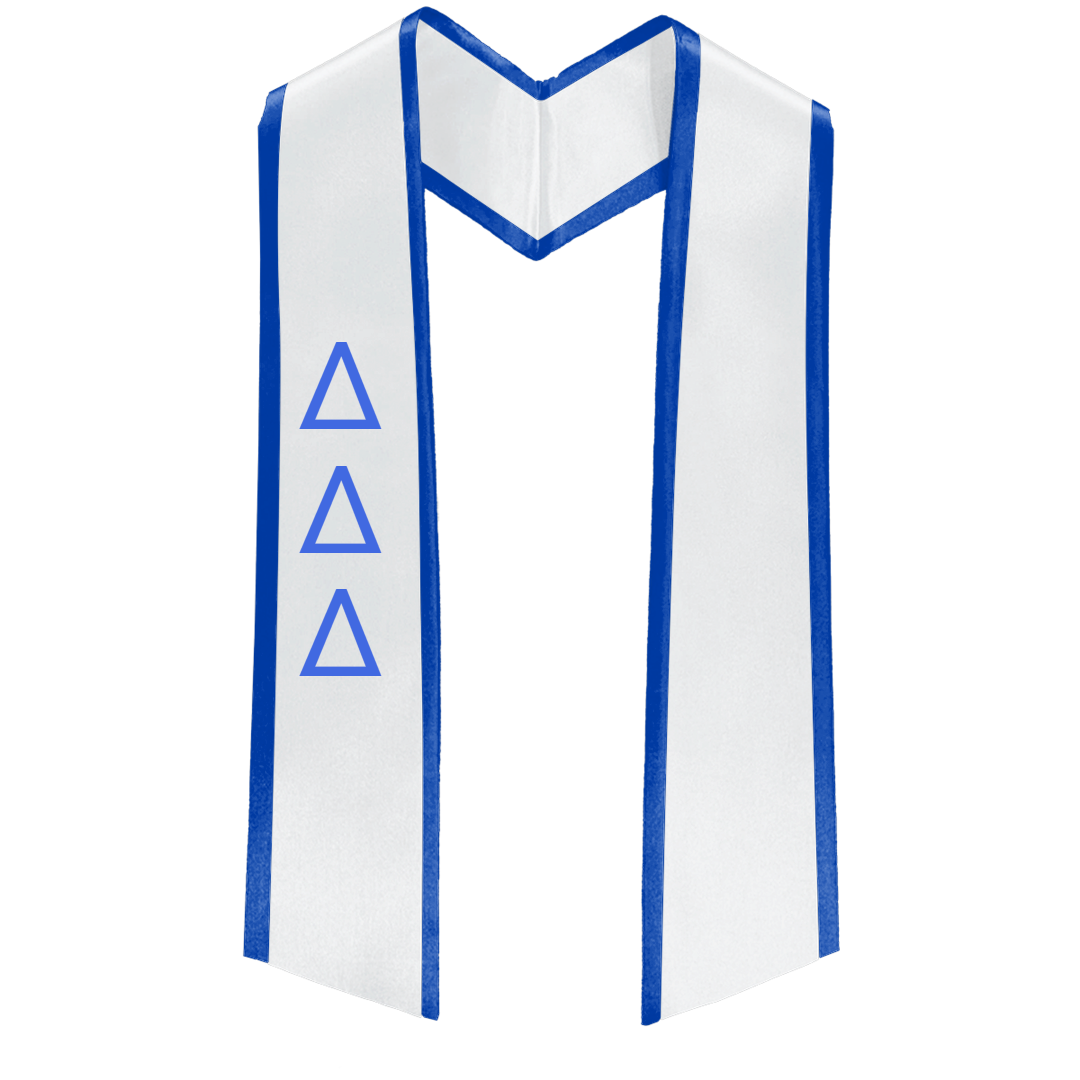 Delta Delta Delta Deluxe Graduation Stole