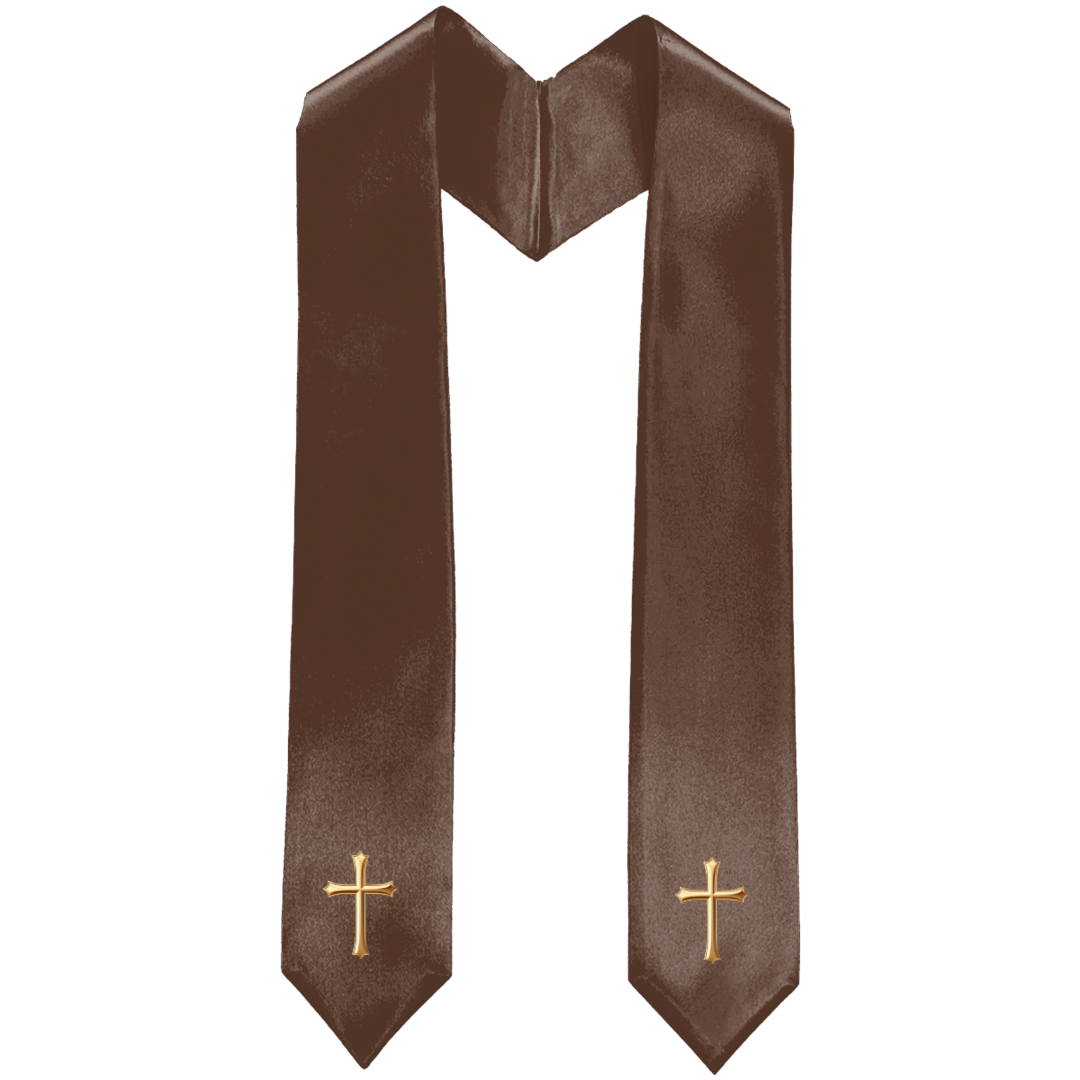 Brown Traditional Choir Stole