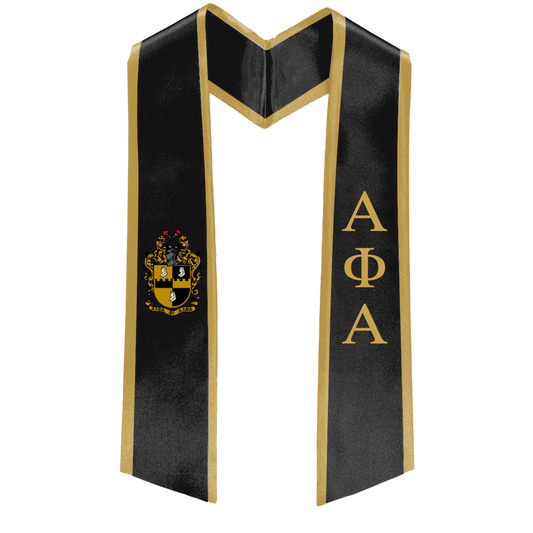 Alpha Phi Alpha Deluxe Graduation Stole – Custom Fraternity Stole