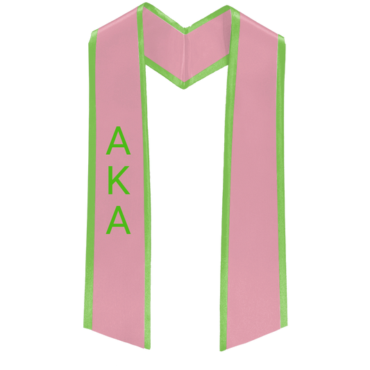 Alpha Kappa Alpha Deluxe Graduation Stole