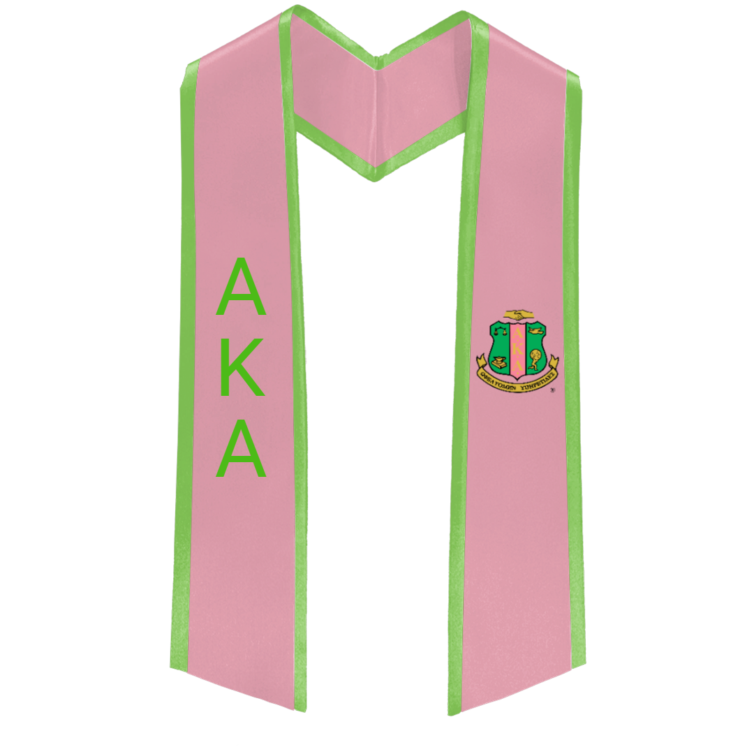 Alpha Kappa Alpha Deluxe Graduation Stole