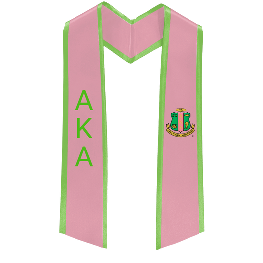 Alpha Kappa Alpha Deluxe Graduation Stole