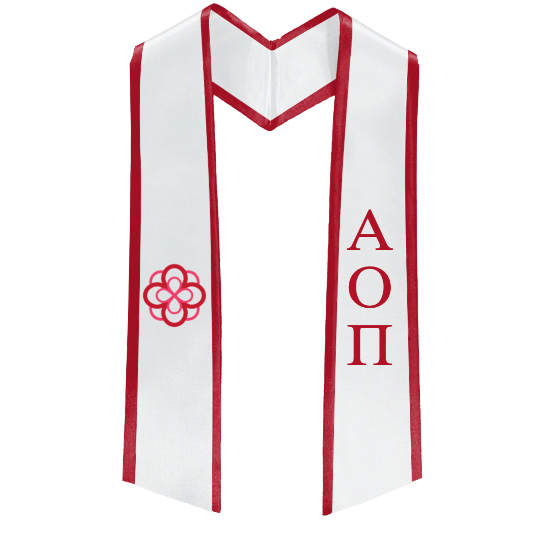 Alpha Omicron Pi Deluxe Stole