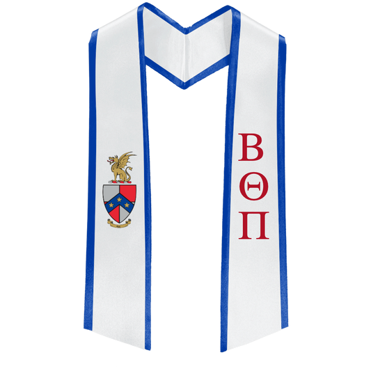 Beta Theta Phi Deluxe Graduation Stole – Custom Fraternity Stole
