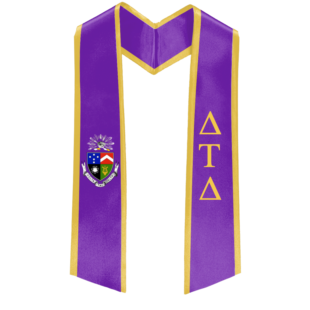Delta Tau Delta Deluxe Graduation Stole – Custom Fraternity Stole