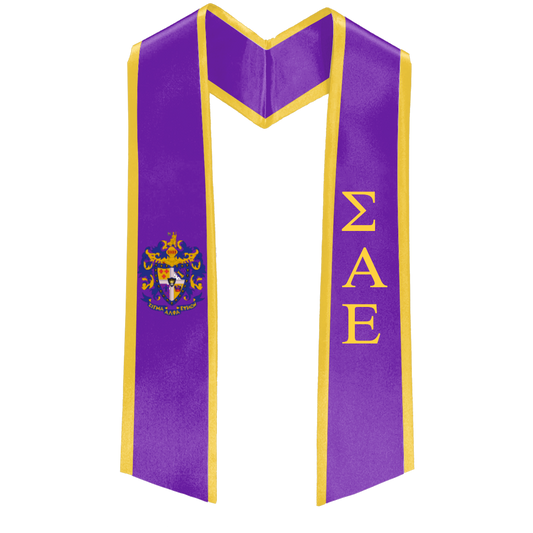 Sigma Alpha Epsilon Deluxe Graduation Stole – Custom Fraternity Stole