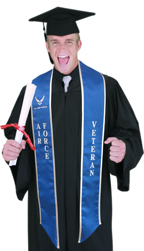 U.S. Military Veteran Deluxe Graduation Stoles