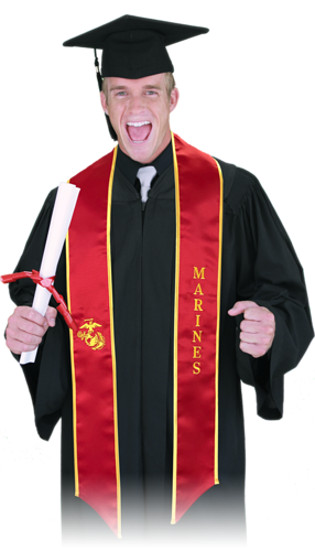 U.S. Marine Corps Deluxe Graduation Stoles