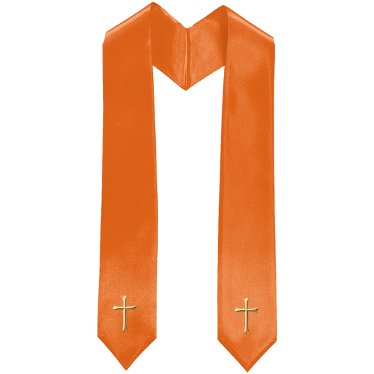 Orange Traditional Choir Stole