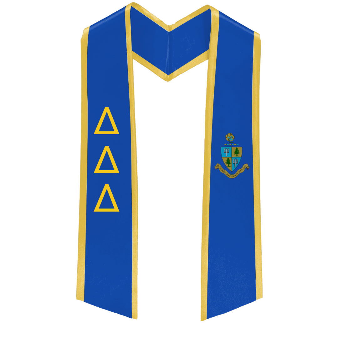 Delta Delta Delta Deluxe Graduation Stole