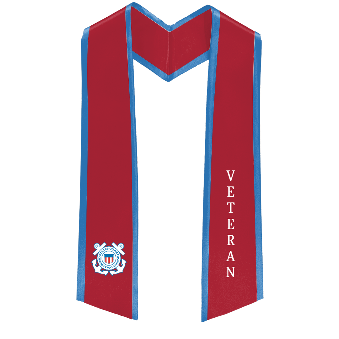 U.S. Coast Guard Veterans Deluxe Stole