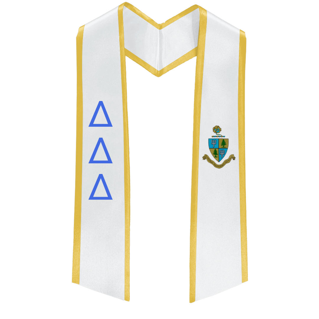 Delta Delta Delta Deluxe Graduation Stole