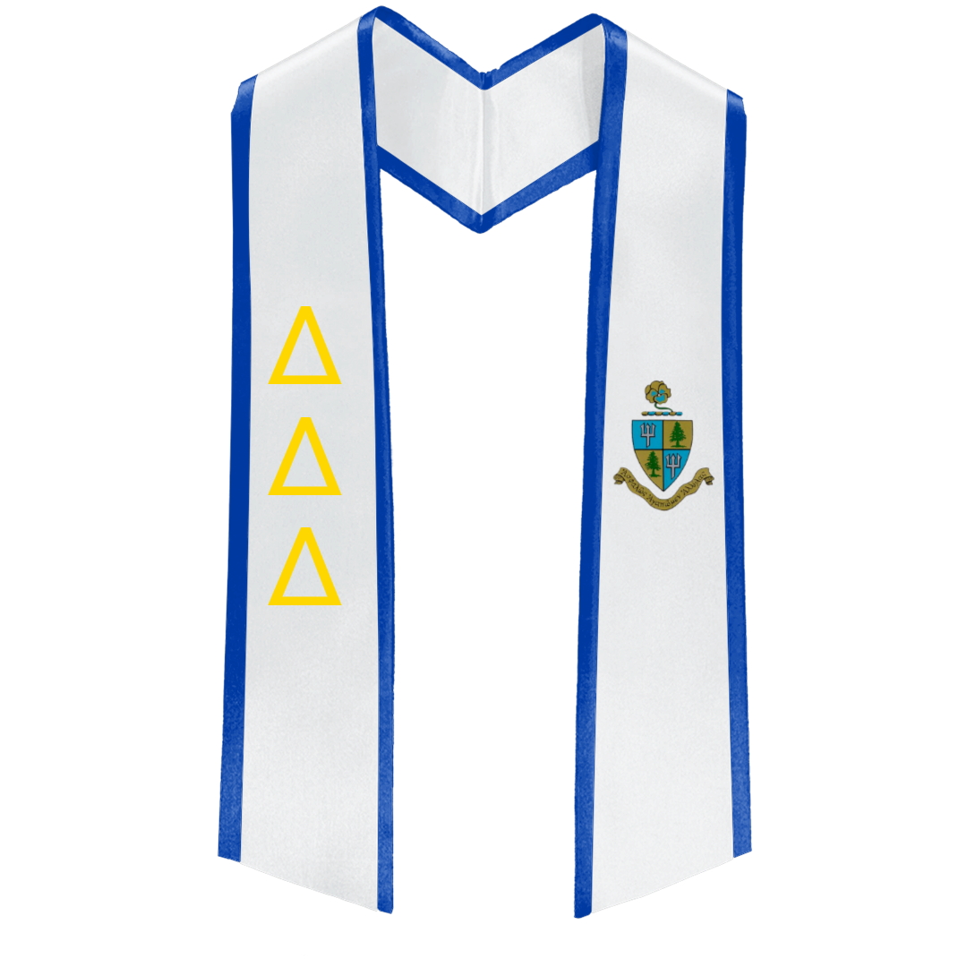 Delta Delta Delta Deluxe Graduation Stole