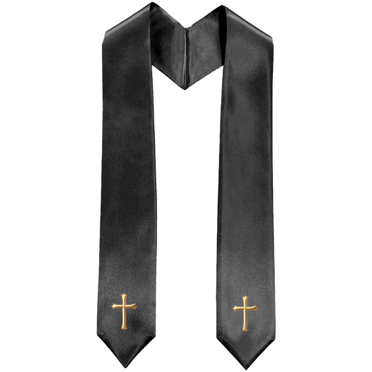 Black Traditional Choir Stole