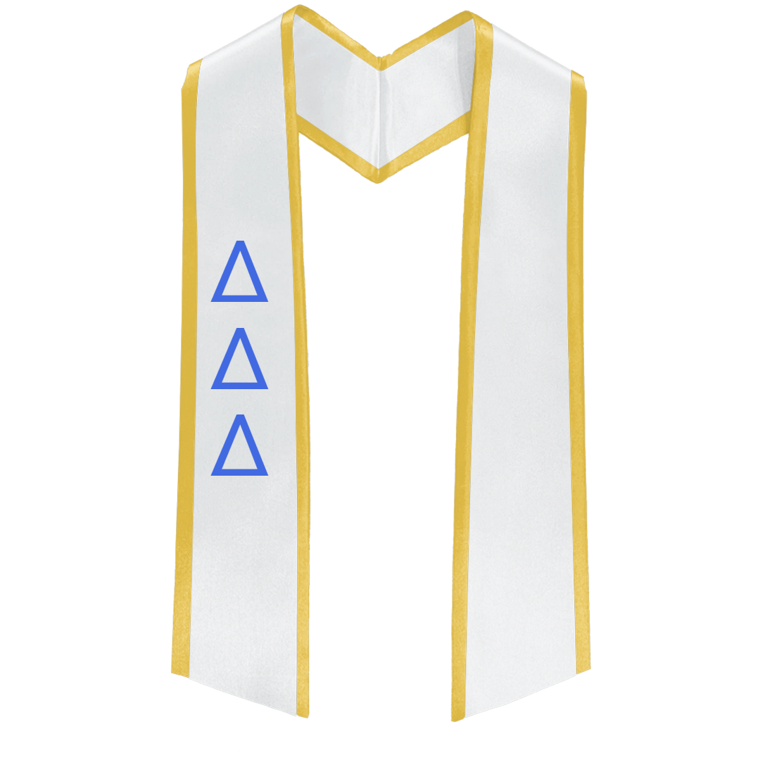 Delta Delta Delta Deluxe Graduation Stole