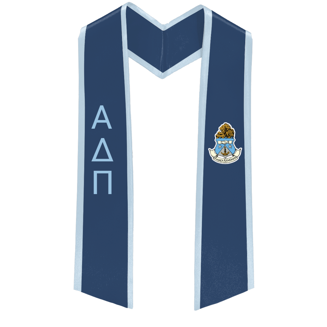 Alpha Delta Pi Deluxe Graduation Stole