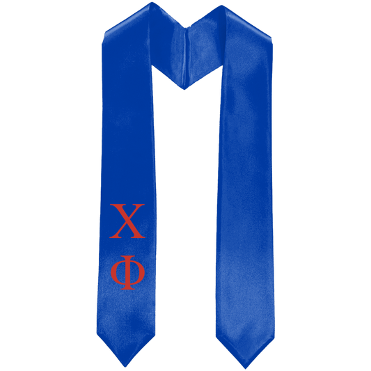 Chi Phi Greek Standard Lettered Graduation Stole
