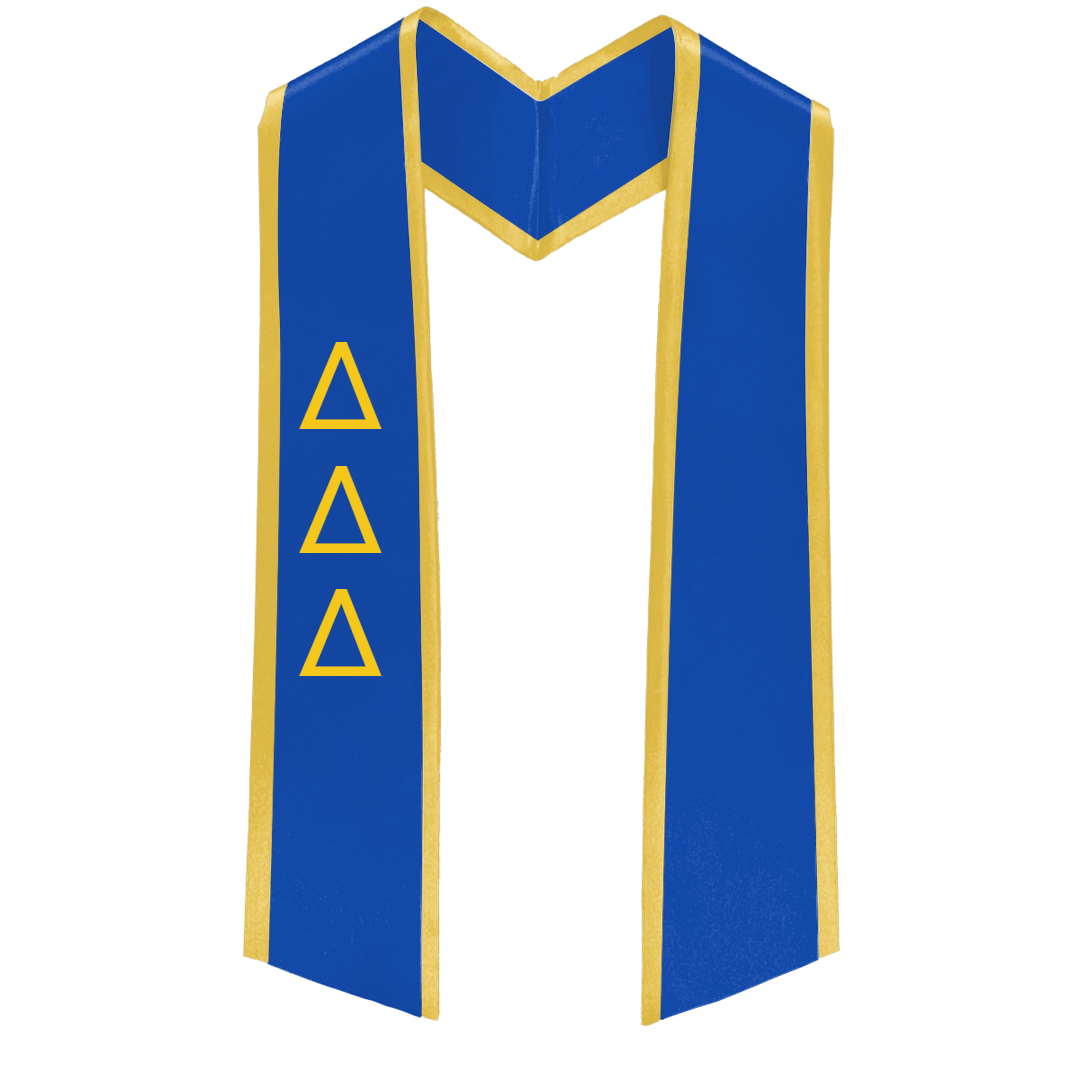 Delta Delta Delta Deluxe Graduation Stole