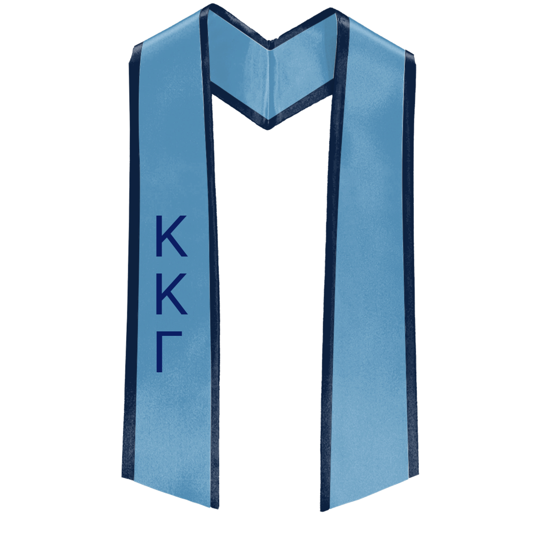 Kappa Kappa Gamma Deluxe Graduation Stole