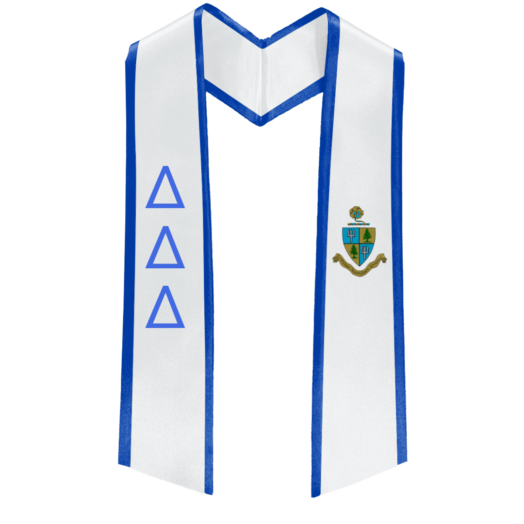 Delta Delta Delta Deluxe Graduation Stole