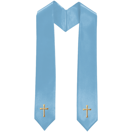 Light Blue Traditional Choir Stole