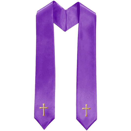 Purple Traditional Choir Stole