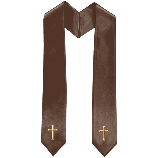 Brown Traditional Choir Stole