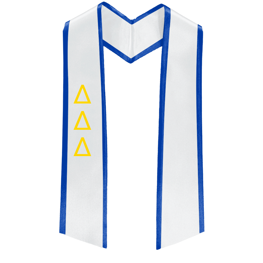 Delta Delta Delta Deluxe Graduation Stole