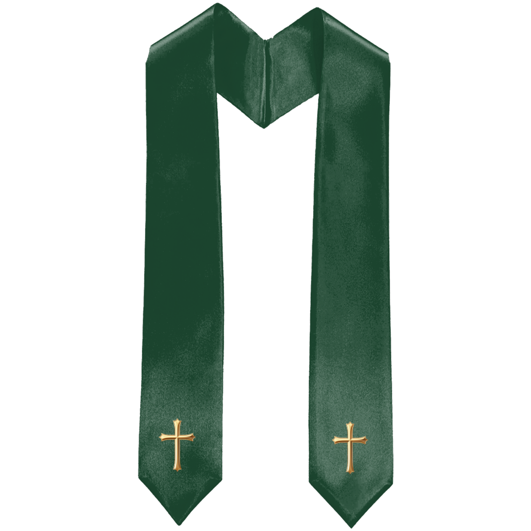 Dark Green Traditional Choir Stole