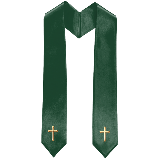 Dark Green Traditional Choir Stole
